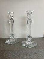 Val Saint Lambert - Gelatée kandelaars - kristal (set van 2), Antiek en Kunst, Ophalen, Kristal