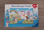 Puzzel Unicorns van Ravensburger, 2x24 stuks, Ophalen of Verzenden, Zo goed als nieuw