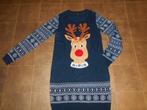 Kerst-jurk of lange trui / Maat M, Ophalen of Verzenden, Zo goed als nieuw, Maat 38/40 (M), Blauw