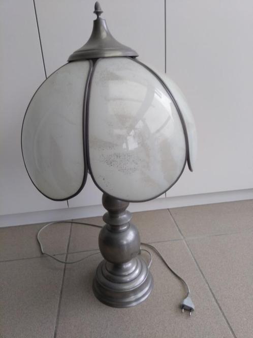Schermerlamp, Huis en Inrichting, Lampen | Lampenkappen, Zo goed als nieuw, 50 cm of meer, Rond, Grijs, Ophalen