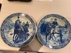 2 Delfts blauwe borden, Antiek en Kunst, Ophalen