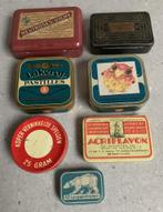Vintage 7 klein blikken doosjes, Verzamelen, Gebruikt, Ophalen of Verzenden