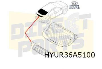 Hyundai Ioniq (10/16-9/19) achterruit onder (tinted) Origine beschikbaar voor biedingen