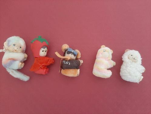Set vintage pluche poppetjes jaren ’80, Verzamelen, Poppetjes en Figuurtjes, Gebruikt, Ophalen of Verzenden