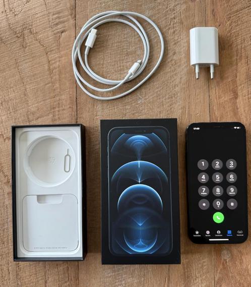 iPhone 12 Pro 128GB in Pacific Blue, Telecommunicatie, Mobiele telefoons | Apple iPhone, Gebruikt, 128 GB, Zonder abonnement, Zonder simlock