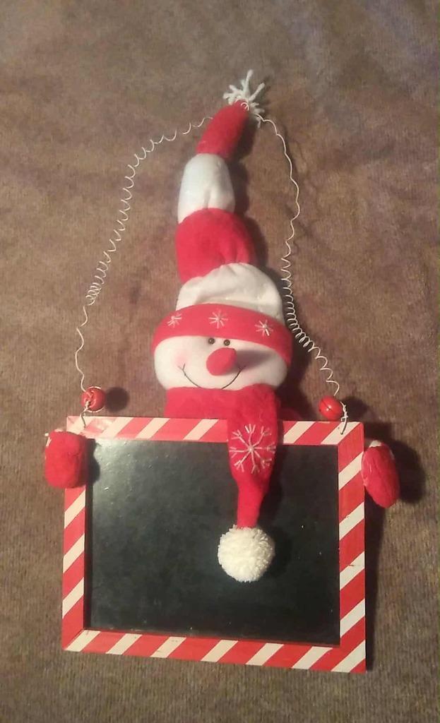 sneeuwpop met bord, Diversen, Kerst, Ophalen of Verzenden