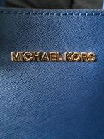 Michael Kors "Edith" Handtas Saffiano Crossbody Navy, Ophalen of Verzenden, Zo goed als nieuw, Blauw, Handtas