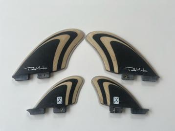 Machado Seaside Bamboo Quad Fins - double tab (voor fcs), Enlèvement ou Envoi, Comme neuf