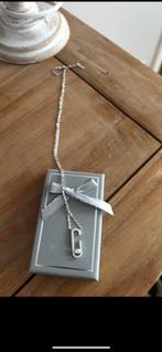 Ketting  en hanger, stenen, 925 zilver, nieuw in doos, Ophalen of Verzenden, Nieuw, Zilver, Zilver