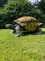 (Tuin)Beeld schildpad, eye catcher tuin, vijver, 100 cm, Ophalen, Nieuw, Kunststof, Dierenbeeld