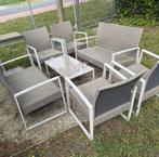 loungeset/tuinset Hespéride 8plaats (alu+wicker), Tuin en Terras, Tuinsets en Loungesets, Ophalen, Gebruikt, Wicker, Loungeset