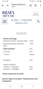 INVITATION BRAFA 2026, Twee personen, Januari