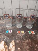 Supra bierglas ribbel goud logo, Verzamelen, Ophalen of Verzenden, Zo goed als nieuw, Bierglas