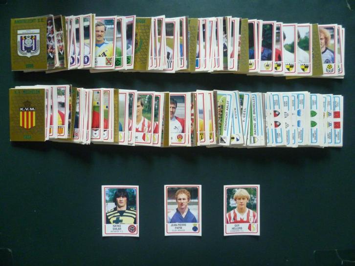 Panini football 86 stickers Belgisch voetbal 1986 x 600, Verzamelen, Overige Verzamelen, Gebruikt, Ophalen of Verzenden