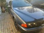 Unieke BMW E39 525tds – Roestvrij Oldtimer op 16/09/2026!, Auto's, BMW, Elektrische ramen, Achterwielaandrijving, Zwart, Blauw