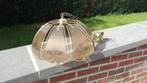Luchter (hanglamp) in versierd glas, Ophalen, Zo goed als nieuw, Glas, Minder dan 50 cm