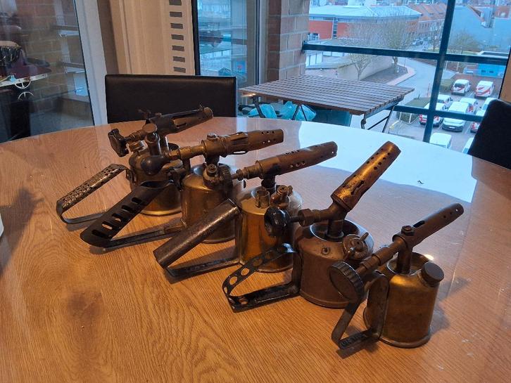 5 brûleurs en cuivre, Antiquités & Art, Curiosités & Brocante, Enlèvement ou Envoi