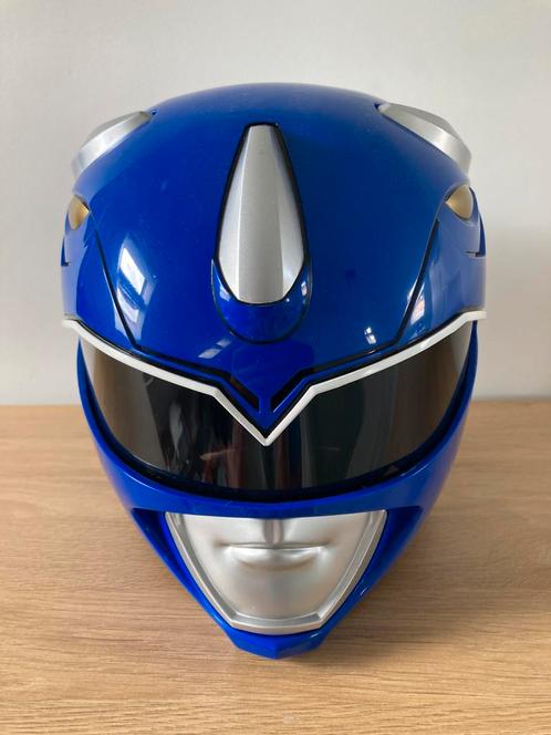 Power Ranger blauwe replica helm, Verzamelen, Film en Tv, Zo goed als nieuw, Tv, Beeldje, Replica of Model, Ophalen of Verzenden