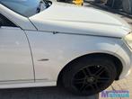MERCEDES C klasse W204 wit C650 rechts voorscherm 2008-2011, Auto-onderdelen, Ophalen of Verzenden, Gebruikt, Mercedes-Benz, Spatbord