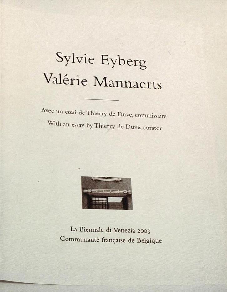 Sylvie Eyberg/Valérie Mannaerts - Yves Gevaert - 2003, Boeken, Kunst en Cultuur | Beeldend, Gelezen, Ophalen of Verzenden