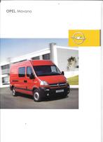 OPEL MOVANO 2005, Boeken, Auto's | Folders en Tijdschriften, Ophalen of Verzenden, Zo goed als nieuw, Opel