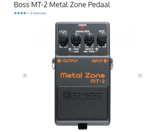 Boss MT-2 Metal Zone pedaal, Musique & Instruments, Effets, Volume, Enlèvement