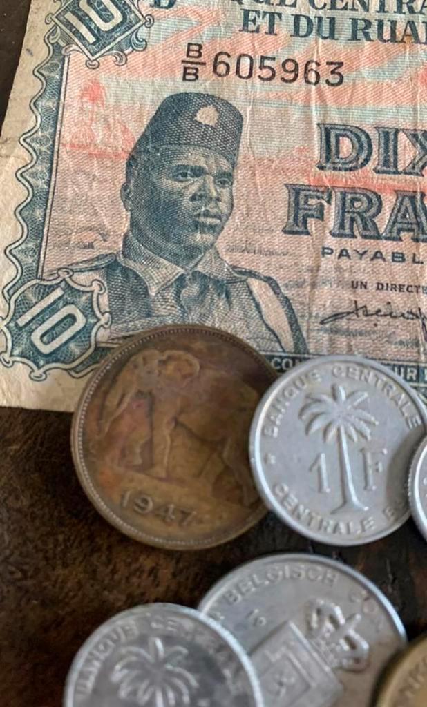 Congo valuta 1947 - 1958 en munten Koloniale periode, Antiek en Kunst, Kunst | Niet-Westerse kunst, Verzenden