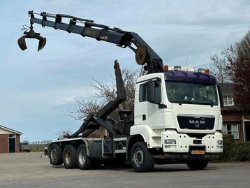 MAN TGS 35.400 8X4 !TRIPLE! 24tm KRAAN/HAAKARM!RADIO REMOTE!, Euro 5, Achat, Entreprise, MAN