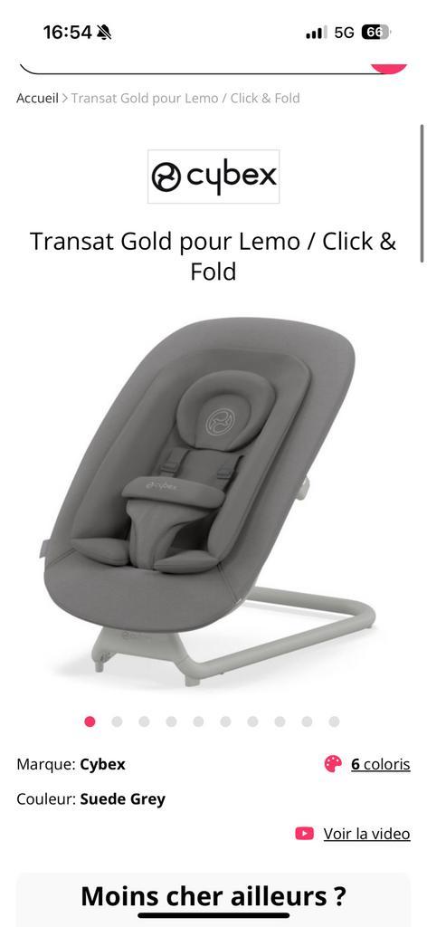 Cybex lemo stoel grijs, Kinderen en Baby's, Wipstoeltjes, Zo goed als nieuw, Ophalen