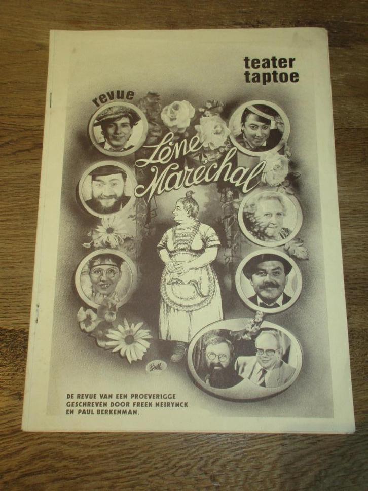 BROCHURE GENT TEATER TAPTOE REVUE LENE MARECHAL, Boeken, Geschiedenis | Stad en Regio, Gelezen, Ophalen of Verzenden