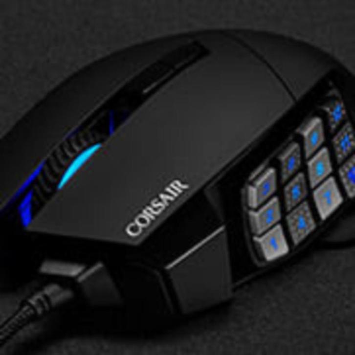 Souris de Jeu Corsair Scimitar RGB Elite., Computers en Software, Muizen, Nieuw, Muis, Rechtshandig, Draadloos, Ergonomisch, Gaming muis