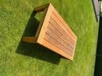 Teaken tuintafeltje, Tuin en Terras, Tuintafels, Ophalen, Gebruikt, Rechthoekig, Teakhout
