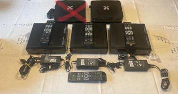 1 modems, 3décodeurs, 5 télécommandes Proximus 