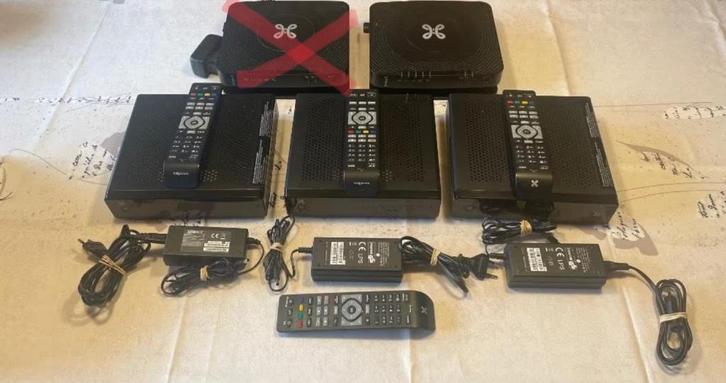 1 modems, 3décodeurs,  Proximus, Computers en Software, Routers en Modems, Gebruikt, Router met modem, Ophalen
