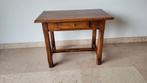 Eiken bijzettafeltje met schuifje, 55 à 75 cm, 45 à 60 cm, Enlèvement, Utilisé