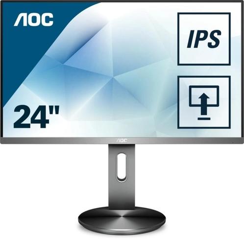 AOC I2490PXQU Zwart 23.8Inch IPS HDMI DP Speakers, Computers en Software, Monitoren, Gebruikt, 60 Hz of minder, DisplayPort, HDMI