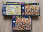 Puzzels Jan Van Haasteren 1000 stukjes, Ophalen of Verzenden, 500 t/m 1500 stukjes, Zo goed als nieuw, Legpuzzel