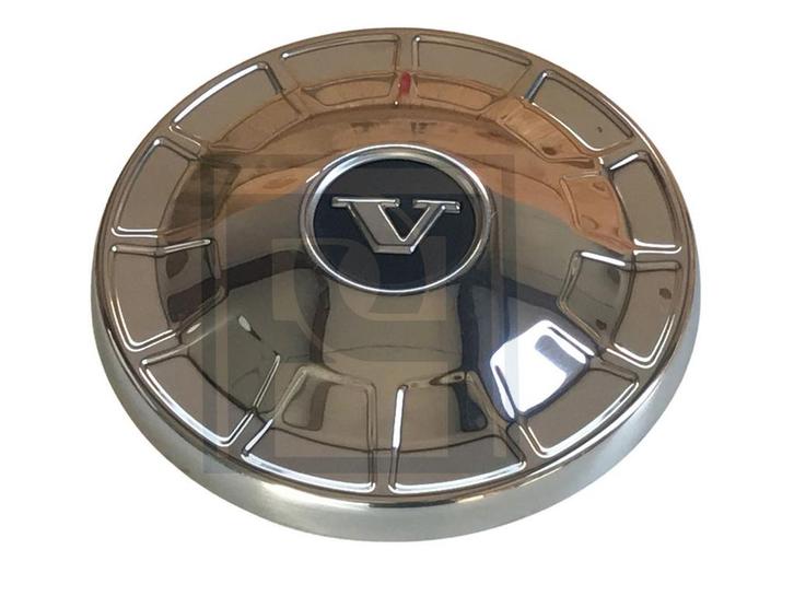 Volvo Wieldop 140  RVS  met zwart rondje om de V (eerste typ, Autos : Divers, Enjoliveurs, Neuf, Enlèvement ou Envoi