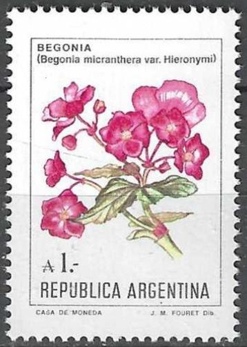 Argentinie 1985 - Yvert 1480 - Begonia micranthera (PF) beschikbaar voor biedingen