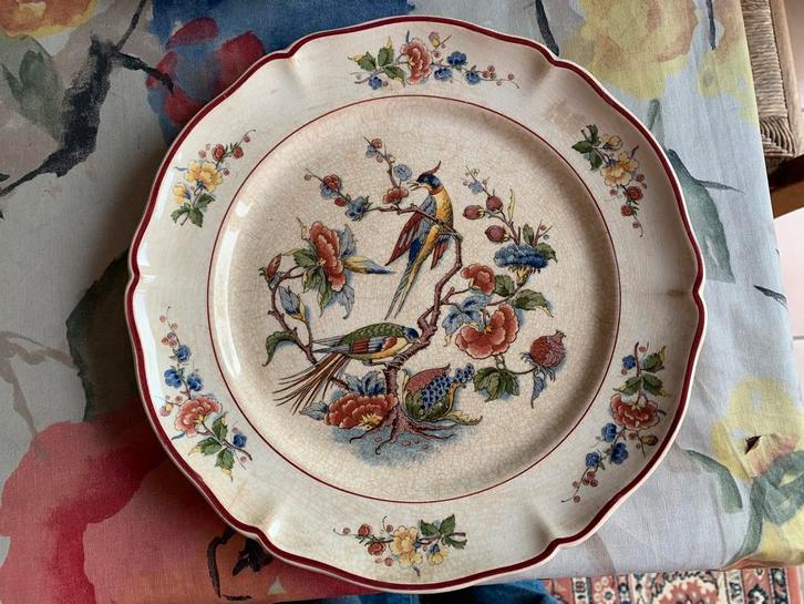 Decoratief Villeroy & Boch bord-Rouen stijl (1920-1935), Antiek en Kunst, Antiek | Keramiek en Aardewerk, Ophalen