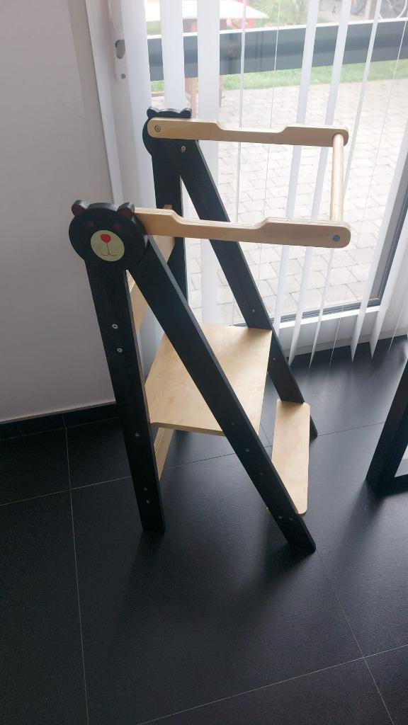Leertoren plooibaar heel goede staat, Kinderen en Baby's, Kinderstoelen, Zo goed als nieuw, Meegroeistoel, Aanschuifbaar, Ophalen of Verzenden