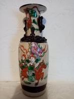 Vase Chinois porcelaine craquelé  Nankin 1900s 20.50cm, Antiquités & Art, Enlèvement ou Envoi