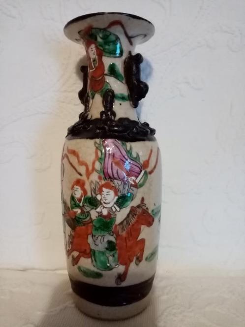 Nanking Chinese vaas van gebarsten porselein 1900s 20,50cm, Antiek en Kunst, Antiek | Porselein, Ophalen of Verzenden
