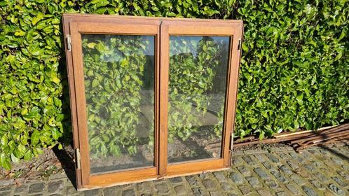 Meranti houten frame, Doe-het-zelf en Bouw, Glas en Ramen, Gebruikt, Gevelraam of Ruit, Ophalen