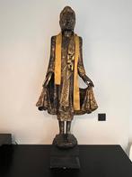 Bouddha Mandalay en bois massif 140 cm, Enlèvement