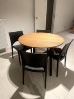 table and 4 chairs, Huis en Inrichting, Ophalen, Zo goed als nieuw, Moderno, 4 tot 6 stoelen