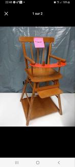 Chaise haute en bois pour poupée,  vintage, Ophalen