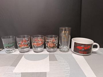 Ferrari F1 - Formule 1 - Circuit - Glas Glazen - Retro Vinta beschikbaar voor biedingen