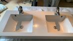 Lavabomeubel 1.20 x 50 cm met kranen van grohe, Ophalen, Gebruikt, Steen, Wastafel