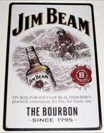 JIM BEAM WHISKEY : Bord Jim Beam - The Bourbon Since 1795, Verzamelen, Nieuw, Reclamebord, Verzenden